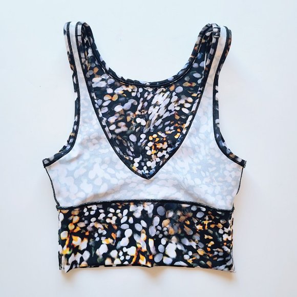 Lululemon Power Pivot Reversible Tank Top Metropolis Glow Multicolor Dot Size 2 - Picture 8 of 10
